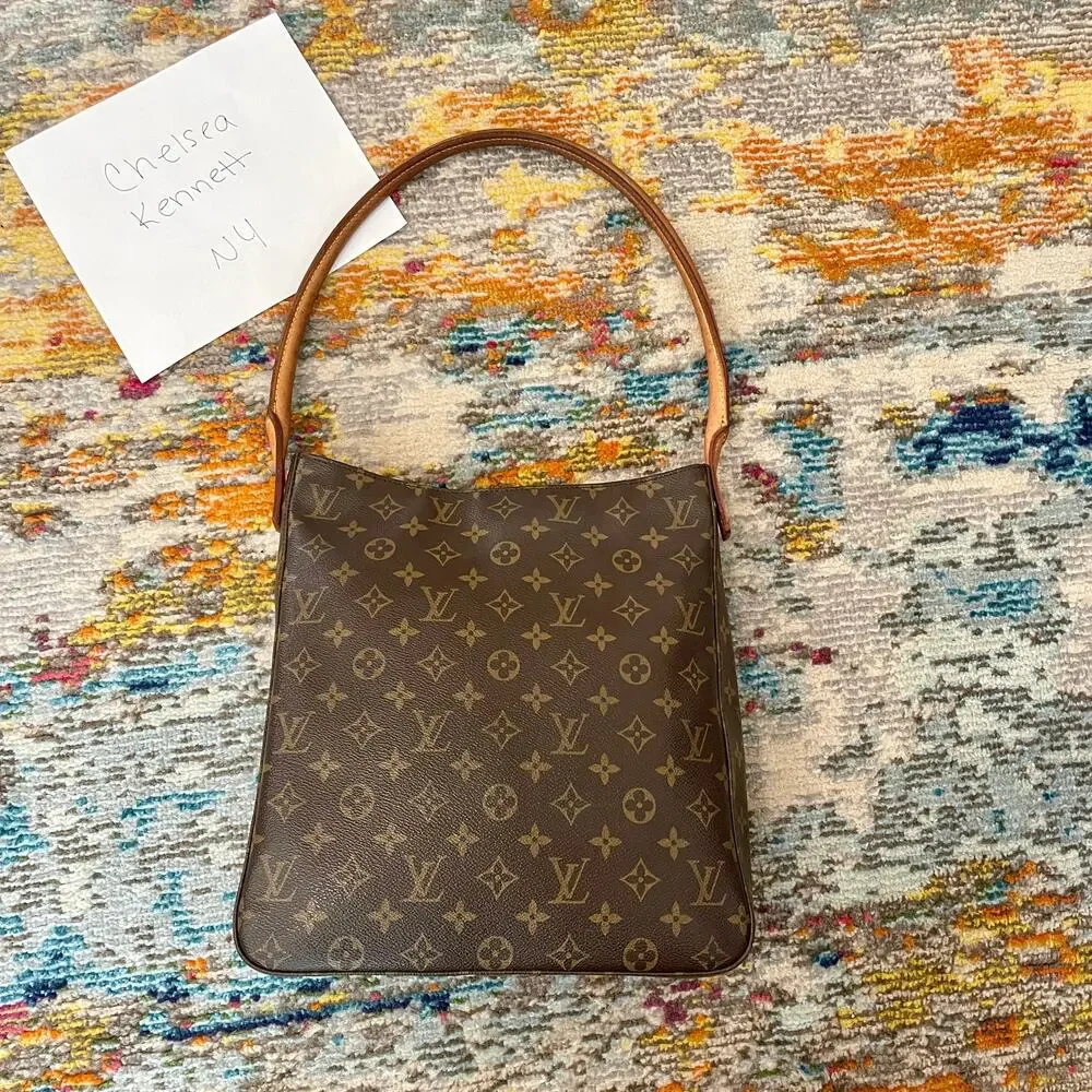 Louis Vuitton GM Monogram Canvas Looping Shoulder Bag Authentic